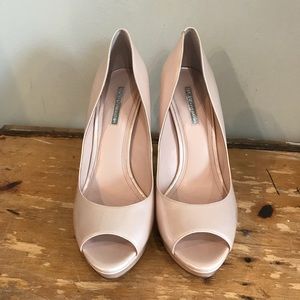 BCBG Pink Patent Platforms